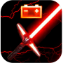 icon Lightsaber Wars Battery Widget - Force of Stars